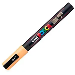 Posca Marcador PC-3M Punta Cónica 0,9 - 1,3 mm Naranja Claro