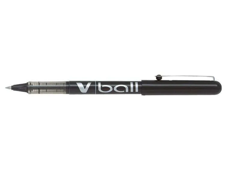 Pilot Boligrafo De Tinta Liquida V Ball 05 Rollerball - Punta De Bola Redonda 0.5Mm - Trazo 0.3Mm - Color Negro