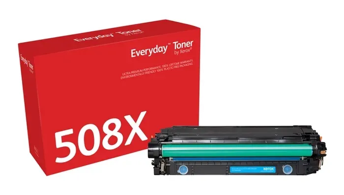 Xerox Everyday Toner Cyan 508X Compatible con HP LaserJet M553
