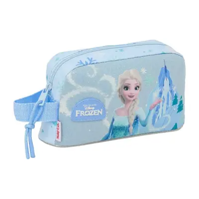 Safta Bolsa Isotérmica Porta Alimentos Azul Pastel 21.5x12x6.5cm con Asa Lateral y Cremallera