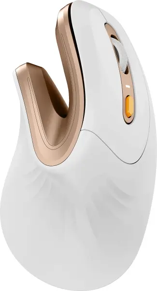 ProtoArc EM11 NL Ratón Vertical Ergonómico Inalámbrico 2400 DPI Bluetooth 2.4GHz Batería Recargable Color Blanco
