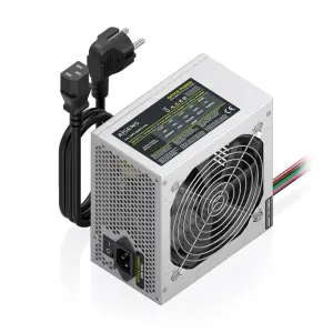 Aisens Fuente de Alimentación 500W ATX con Ventilador de 120mm - Color Plata