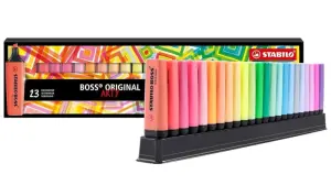 Stabilo Boss Arty Line Pack de 23 Marcadores Fluorescentes - Trazo 2-5mm - Recargable - Tinta a Base de Agua