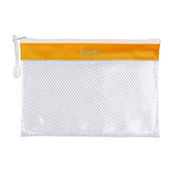 Dohe Bolsa Cremallera PVC Resistente al Agua 24x17.5cm Ideal para Documentos A5