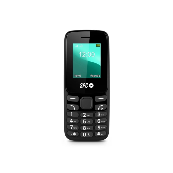 Spc Talk 2 Go Telefono Movil - Cuerpo Compacto Y Ligero - Pantalla De 1.77 Pulgadas - Dual Sim - Bateria De 1000Mah - Radio Fm - Linterna Y Camara De Fotos - Color Negro