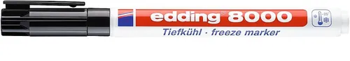 Edding Marcador Permanente 8000 Para Productos Congelados Negro