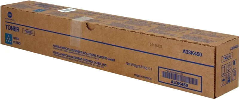 Konica Minolta Tn321 Cyan Cartucho De Toner Original - Tn321C/A33K450