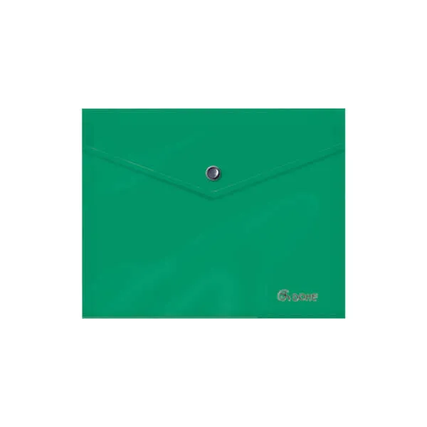 Dohe Sobre Portadocumentos A5 - Cierre De Broche - Polipropileno Opaco 150 Micras - Color Verde