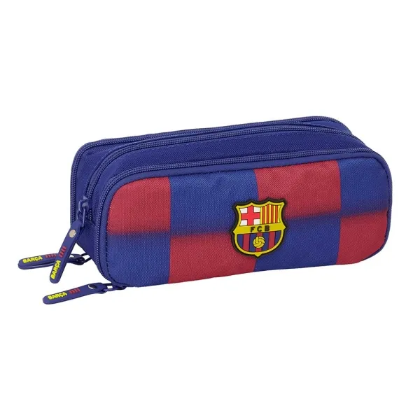 Safta Estuche Portatodo F.C. Barcelona 1.345L 3 Compartimentos 21x8x8cm Rojo y Azul