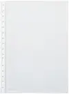 Pardo Pack de 100 Fundas Multitaladro A4 Transparentes 90 Micras Acabado Piel Naranja