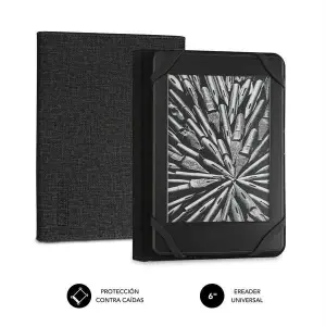Subblim Funda Ereader 6" Resistente con Interior Aterciopelado - Color Negro