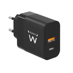 Ewent EW1327 Cargador Universal Negro AC Carga Rápida para Móviles