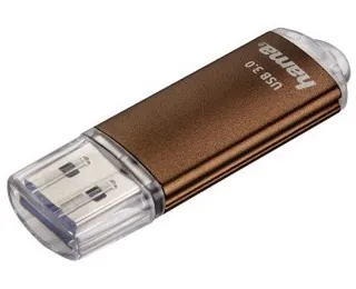 Hama Laeta Pendrive USB 3.0 64GB - 70Mb/s - Cuerpo Metálico - Color Marrón