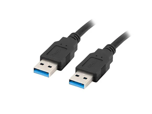 Lanberg Cable USB 3.2 Gen 1 de 1 m Negro CA-USBA-30CU-0010-BK