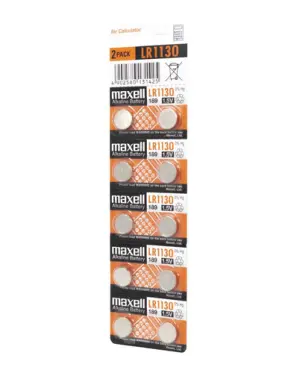 Maxell Pilas LR1130 1.5V Blister de 10 Unidades