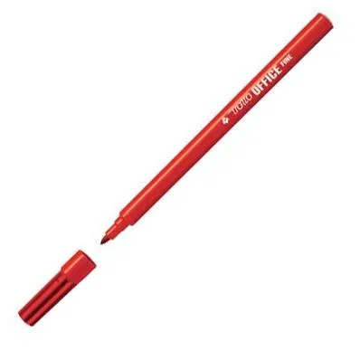 Tratto Office Fine Rotulador Punta De Fibra Rojo - 12U-