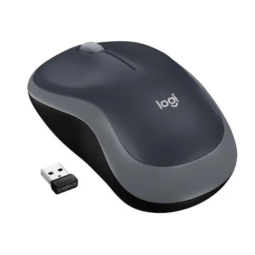 Mouse Logitech Wireless M185 Grey - Conectividad Y Comodidad
