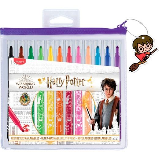 Maped Rotuladores Harry Potter Pouch Estuche De 12 C/Surtidos