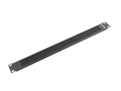 Lanberg AK-1101-B Panel Pasacables con Cepillo para Bastidor
