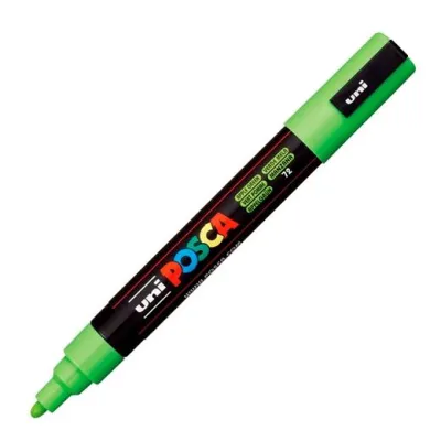 Posca Marcador  Pc-5M No Permanente Punta Forma De Bala 1,8 - 2,5 Mm Verde Manzana
