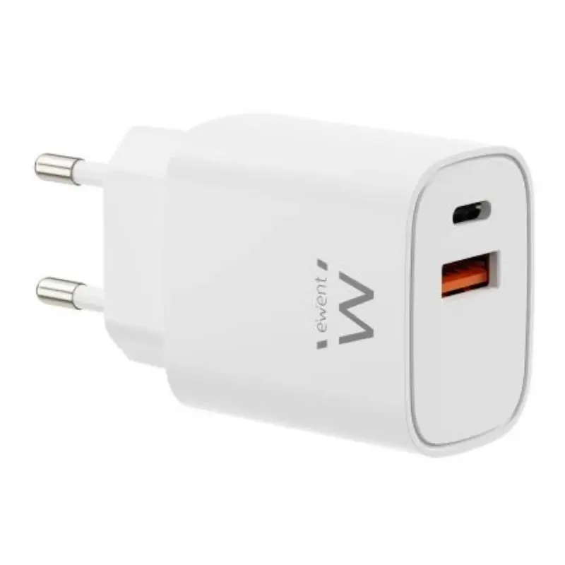 Ewent EW1326 Cargador Universal Blanco AC Carga Rápida para Dispositivos Móviles