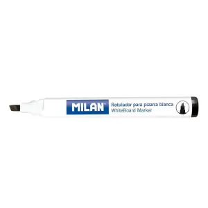 Milan Rotuladores para Pizarra Blanca Biselados 1-4 mm Tinta a Base de Alcohol Negro