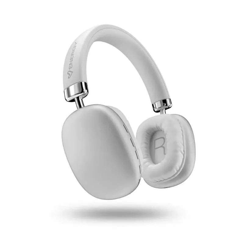 Energy Sistem Headset Bluetooth Style con Micrófono, Ranura SD, Multidevice, Plata