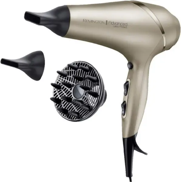Remington Secador de Pelo 2300W con Tecnología Colour Protect y Filtro UV
