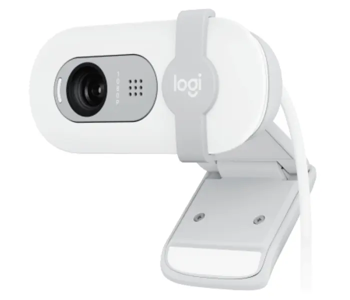 Logitech Brio 100 Webcam Full Hd - 2 Megapixeles - Antirreflectante - Color Blanco Crudo