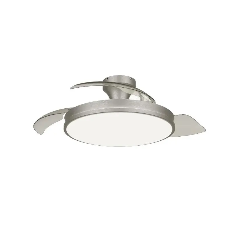 Philips Ventilador De Techo Atlas 35+28W Con Plafón LED 27-65K Y Mando A Distancia Niquel