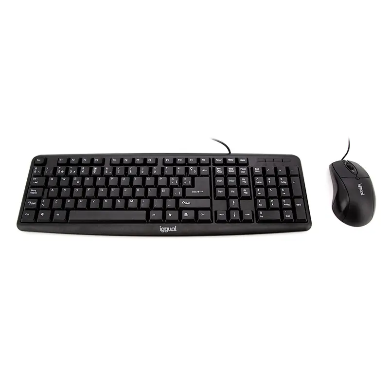iggual Kit Teclado Y Ratón COM-CK-BASIC Negro