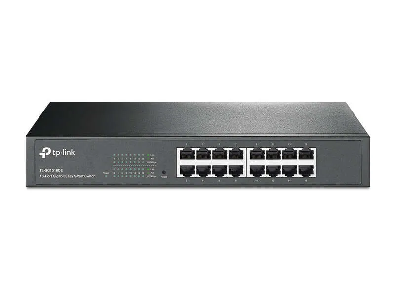 Tp-Link Switch Easy Smart De 16 Puertos Gigabit - Plug & Play - Tecnologia Verde
