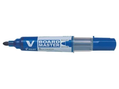 Pilot V-Board Master Begreen Rotulador Pizarra Blanca 6mm Punta Redonda Azul Recargable