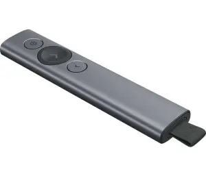 Logitech Spotlight Presentador Inalámbrico 30m con Vibración Color Acero