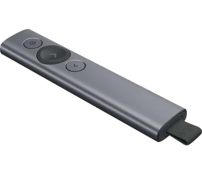 Logitech Spotlight Presentador Inalámbrico 30m con Vibración Color Acero