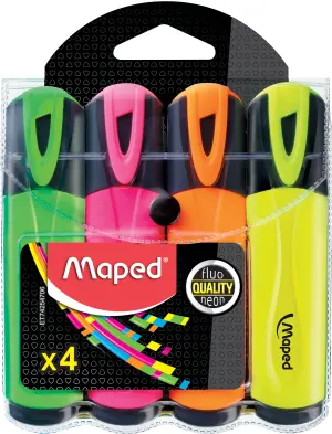 Maped Marcador Fluorescente Peps Classic Surtido Blíster 4 Unidades