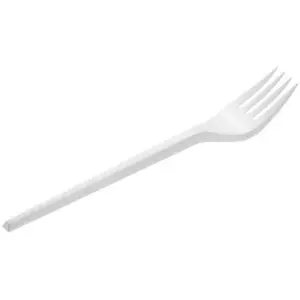 Maxi Products Tenedor Grande Reutilizable 16,5cm Pack de 20 Blanco