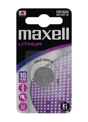 Maxell CR1620 Pila de Litio 3V - Pack de 1