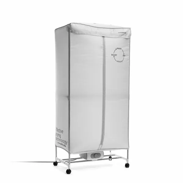 InnovaGoods Dupledry Secadora Eléctrica Portátil 1200W 15kg Acero Inoxidable Gris