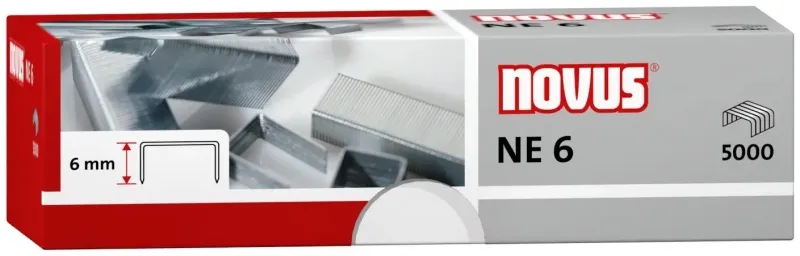 Novus Grapas NE 6 para Grapadoras Eléctricas - Caja de 5000 Unidades