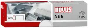 Novus Grapas NE 6 para Grapadoras Eléctricas - Caja de 5000 Unidades