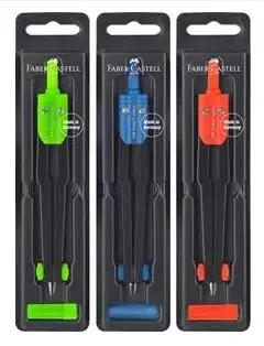 Faber Castell Compás Escolar Surtido 3 Colores