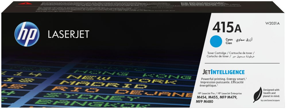 Hp Cartucho De Tóner Original Laserjet 415A Cian