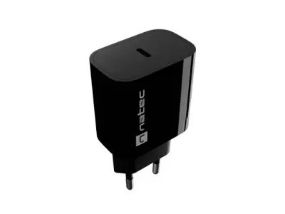 Natec Ribera Cargador 20W 1xUSB-C PD3.0 Negro