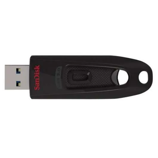 Sandisk Cruzer Ultra Memoria Usb 3.0 64Gb - Hasta 80Mb/S De Transferencia - Color Negro (Pendrive)