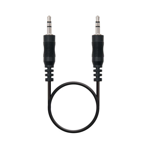 Nanocable Cable Audio Estereo Jack 3.5Mm Macho A Jack 3.5Mm Macho 1.50M - Color Negro