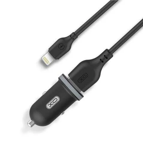 Xo Tz08 Pack Cargador De Coche + Cable Usb-A A Lightning - 2 Puertos Usb
