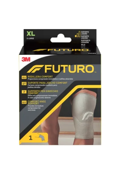 Futuro Rodillera Transpirable Elástica Talla XL (49.5 - 55.9cm) Color Gris