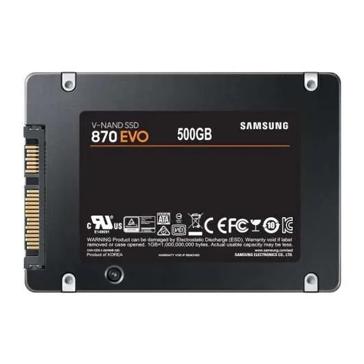 Samsung 870 Evo Disco Duro Solido Ssd 500Gb 2.5" Sata3
