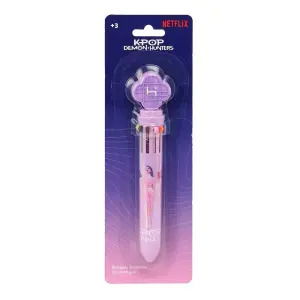 Safta Boligrafo Retráctil K-Pop Demon Hunters 10 Colores Rosa en Blister